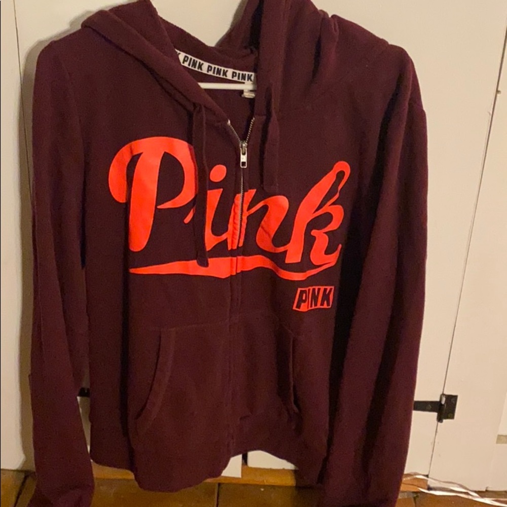 VS Pink zip up hoodie